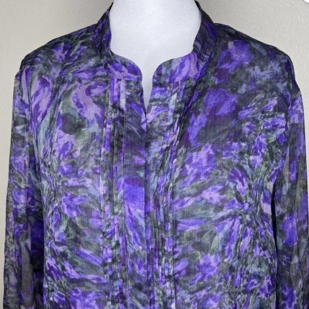 Coldwater Creek Long Sleeve Button Up Blouse